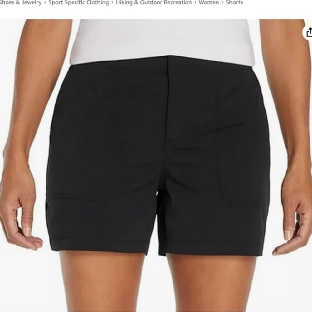 NWT Eddie Bauer Women's Hiker Short Black Size 16 Stretch Outdoor Athletic - Picture 2 of 15